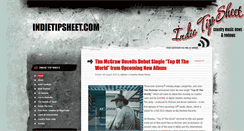 Desktop Screenshot of indietipsheet.com